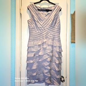Adrianna Papell women's size 12 dress, silver/grey